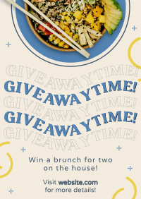 Giveaway Food Bowl Poster Image Preview