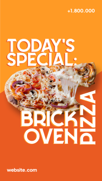 Brick Oven Pizza Instagram Story Design