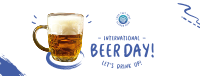 International Beer Day Drink Facebook cover Image Preview