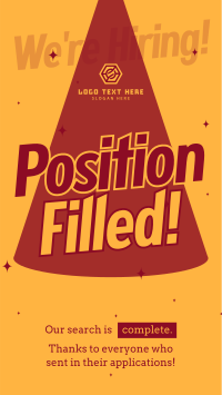 Position Filled Hiring Video Preview