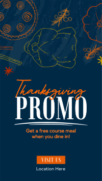 Hey it's Thanksgiving Promo Facebook Story Design