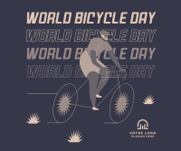 Happy Bicycle Day Facebook Post Design