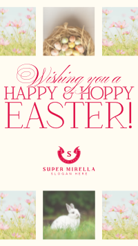 Rustic Easter Greeting Facebook Story Image Preview