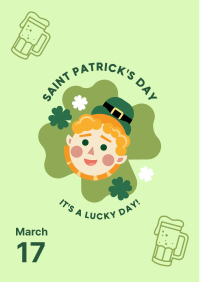 Smiling St. Patrick Flyer Image Preview