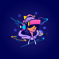 Space Journey Gaming Twitch Profile Picture Design