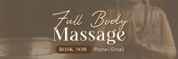 Full Body Massage Twitter Header Design