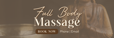 Full Body Massage Twitter header (cover) Image Preview