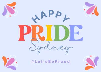 Pastel Pride Celebration Postcard Image Preview
