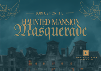 Haunted Mansion Masquerade Postcard Preview