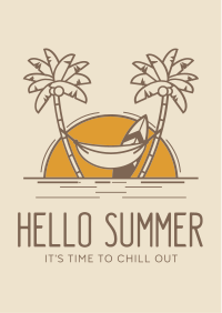 Hot Summer Greeting Flyer Design