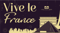 France Landmarks Facebook Event Cover Design