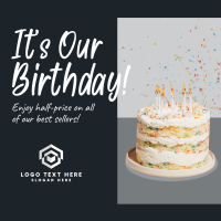 Business Birthday Greeting Instagram Post Preview