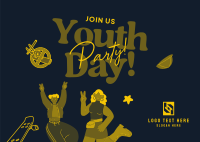 Youth Day Celebration Postcard Design