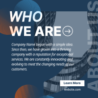Corporate About Us Quote Instagram Post Design