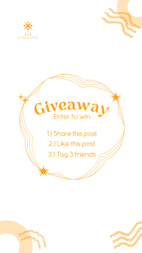 Abstract Giveaway Rules Facebook story Image Preview