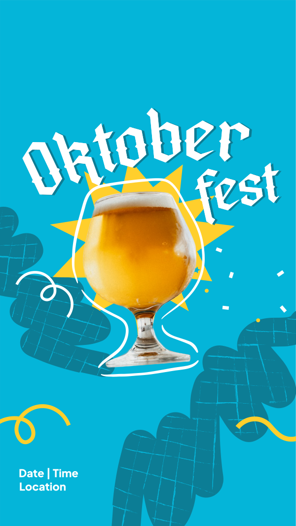 Oktoberfest Beer Festival Facebook Story Design