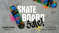 Streetstyle Skateboard Sale Facebook Event Cover Design