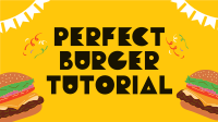 Burger Block Party YouTube Video Design