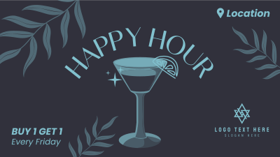 Tropical Cocktail Facebook event cover Image Preview