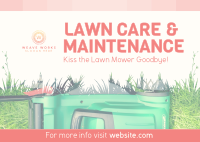 Lawn Care and Maintenance Postcard Image Preview