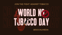 Fight Against Tobacco Facebook Event Cover Design