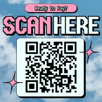 Y2K Scan Here QR Code Design