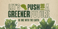 Green Earth Ecology Twitter Post Design