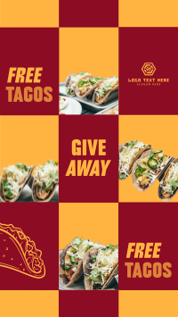 Tacos Giveaway TikTok Video Design