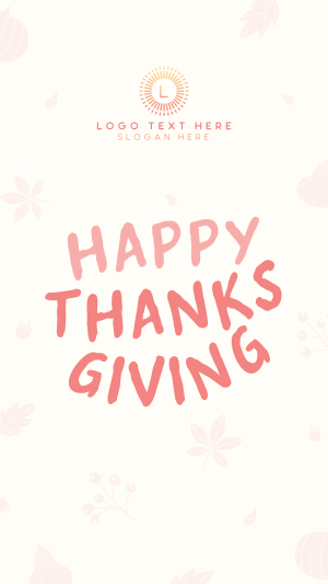 Happy Thanksgiving Facebook story Image Preview