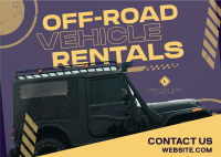 Off-road Vehicle Rentals Postcard Preview