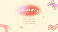 Abstract Giveaway Rules Facebook event cover Image Preview