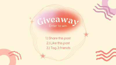 Abstract Giveaway Rules Facebook event cover Image Preview