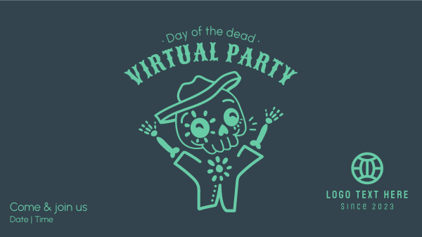 Day Of The Dead Party Facebook Event Cover Design Image Preview
