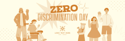 Zero Discrimination Advocacy Twitter header (cover) Image Preview
