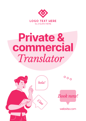 Translator for Hire Flyer Image Preview