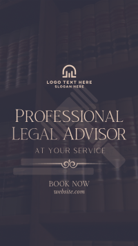 Legal Advisor At Your Service Facebook Story Design
