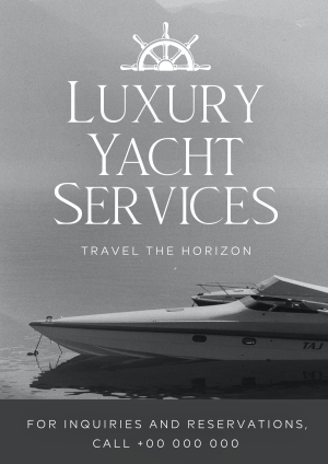 Luxury Yacht Services Flyer Image Preview