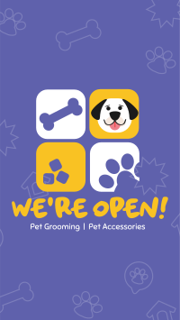 Pet Store Now Open Instagram Reel Design