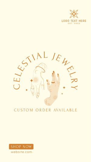 Customized Celestial Collection Facebook story Image Preview
