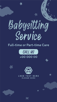 Cute Babysitting Services YouTube short Image Preview