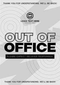 Corporate Out Of Office Poster Design