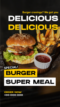 Special Burger Meal Instagram Story Design