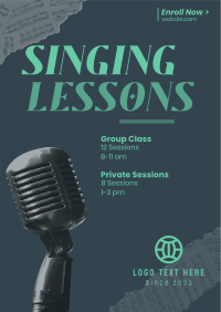 Singing Lessons Flyer Design