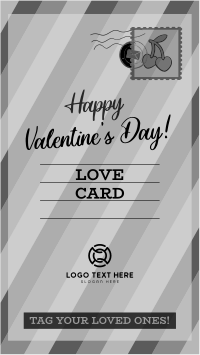 Valentine's Day Postcard Instagram Story Design