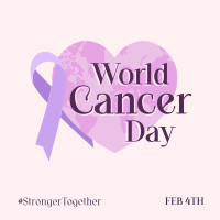 World Cancer Day Heart Instagram post Image Preview