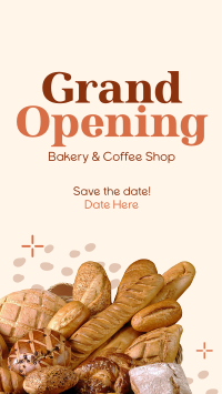 Bakery Opening Notice YouTube Short Design