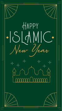 Elegant Islamic Year Instagram reel Image Preview