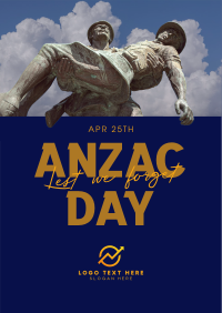 Anzac Day Soldiers Poster Image Preview