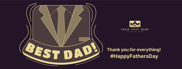 Best Dad Facebook Cover Design Image Preview