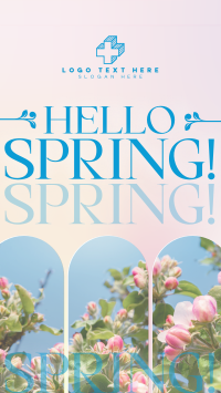 Retro Welcome Spring YouTube short Image Preview